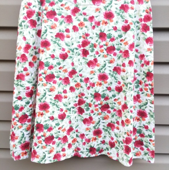 Axcess Liz Claiborne 12 Floral Stretch Skirt  - Picture 2 of 8